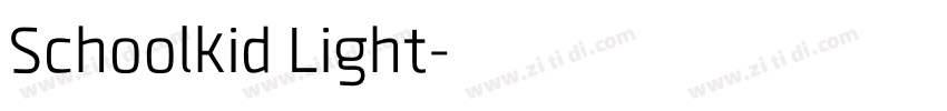 Schoolkid Light字体转换